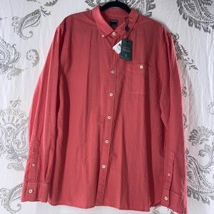 NWT Todd snyder shirt men's XXL button down seersucker long sleeve cotton